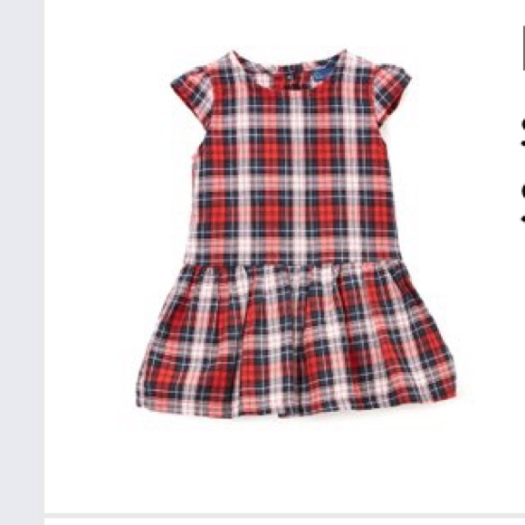 NWT SWEET & SOFT RED PLAID DROP DRESS SZ 3T - Picture 2 of 4